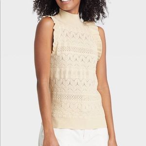 Who What Wear Crochet Top